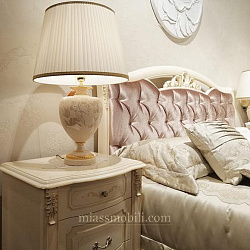 Кровать двойная (1600x2000) с кутанной головной и без ножной спинки