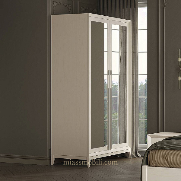 Шкаф 2-х дв. для платья и белья с зеркалами