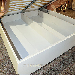 Кровать двойная без ножной спинки с ящиком для белья и КЭ