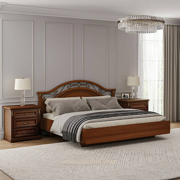 Кровать (1200х2000) Joconda орех без ножной спинки, вариант №1