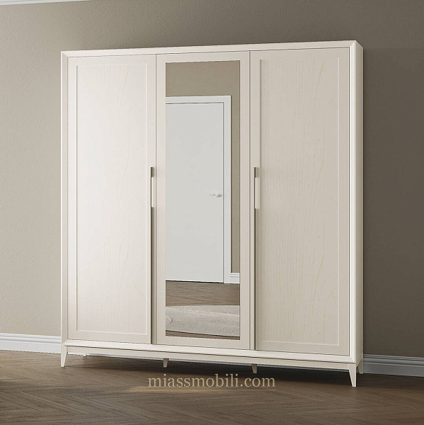 Шкаф 3-х дв .для платья и белья с зеркалом 