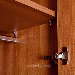 Шкаф 4-х дв. Lorenzo вишня для платья и белья с зеркалами