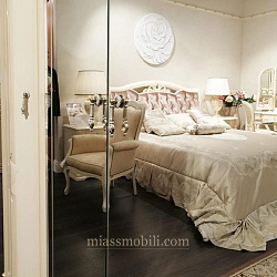 Кровать двойная (1800x2000) с кутанной головной и без ножной спинки