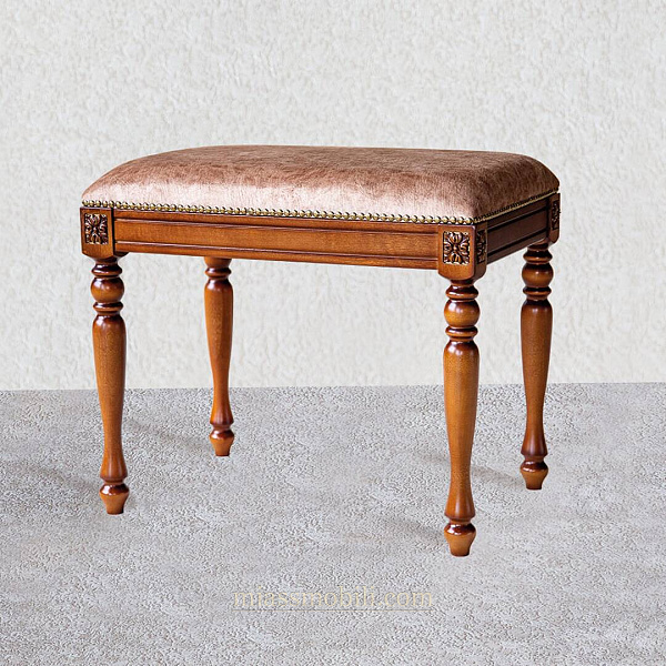 Банкетка мягкая одноместная Luigi цвет орех