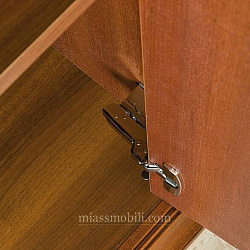 Шкаф 4-х дв. Lorenzo вишня для платья и белья с зеркалами