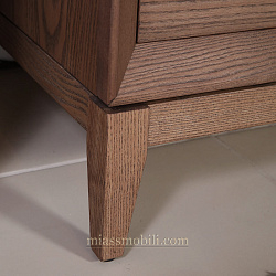 Шкаф 3-х дв. для платья и белья с зеркалом Modena орех Мокко