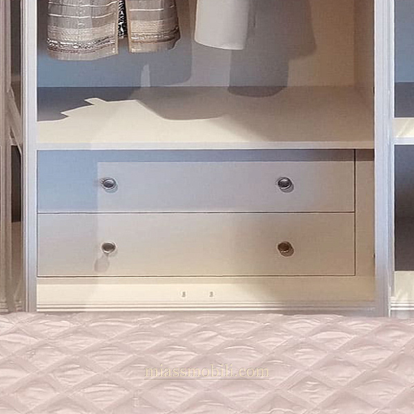 Тумба вкладная для шкафа 2-х дв. Lorenzo пудра