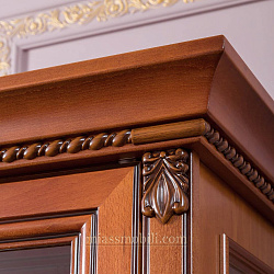 Шкаф для посуды 1-дв левый Лоренцо вишня